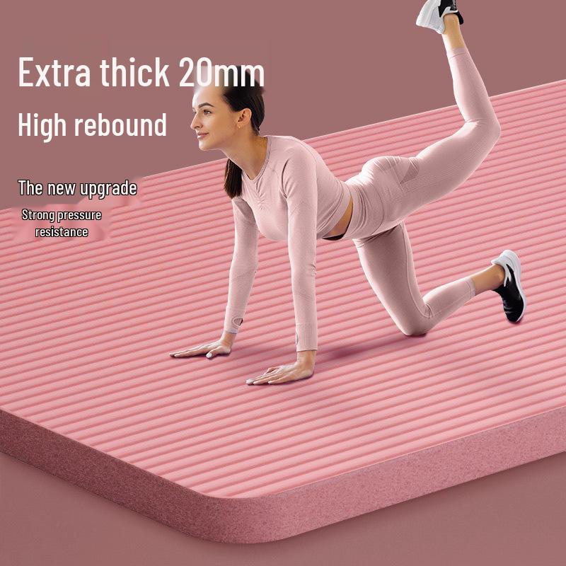 Утолщенный и Экстра-Большой Коврик для Йоги для Начинающих - Унисекс Коврик для Домашних Тренировок