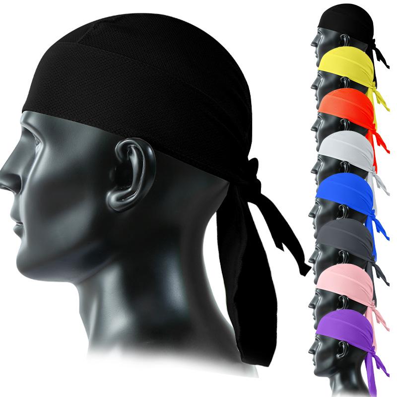 Трансграничная сетчатая велосипедная кепка: Дышащая бандана-пиратка с длинным хвостом для защиты от солнца для велоспорта на открытом воздухе и летней рыбалки.