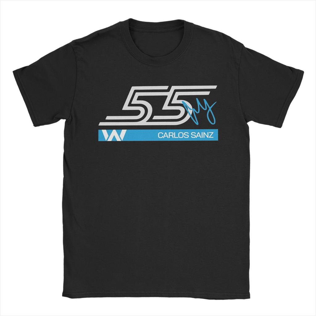Carlos Sainz Driver TShirt Unisex Short Lseeve 100 Cotton Print Tees Unisex Casual Loose Streetwear Big Size Unisex Clothes T Shirts
