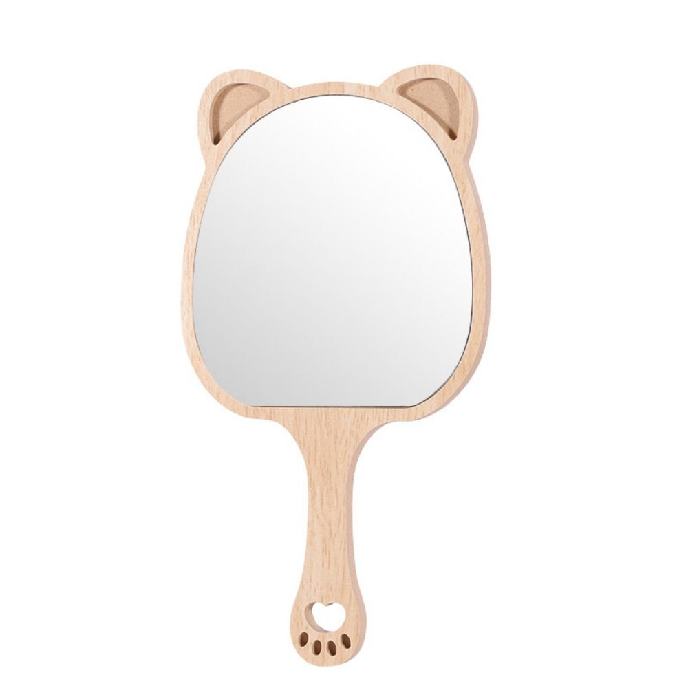 Portable Makeup Mirror with Handle Creative Cosmetic Mirror Gift Handheld Mirror  Makeup Use