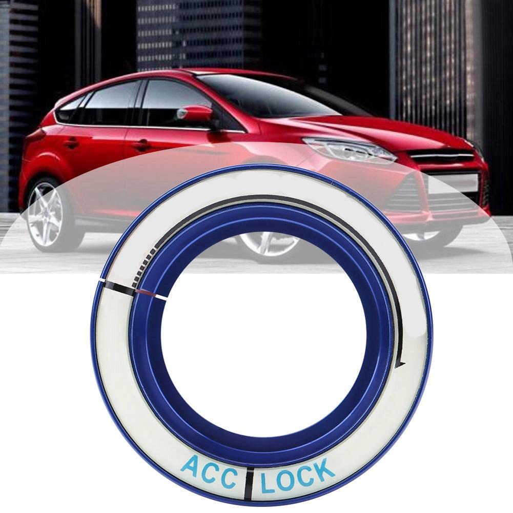 Светящееся кольцо-ободок вокруг замка зажигания для Ford Focus 2005 2018 Синее