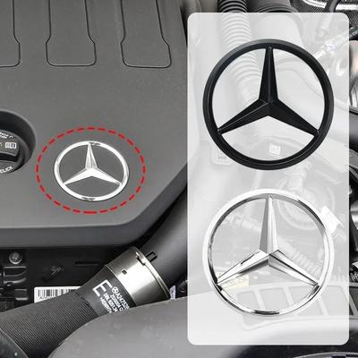 70-мм металлический значок на капот с логотипом двигателя автомобиля для Mercedes-Benz W220W221W117W166W176W177W204W212W213GLE CLA GLC GLML