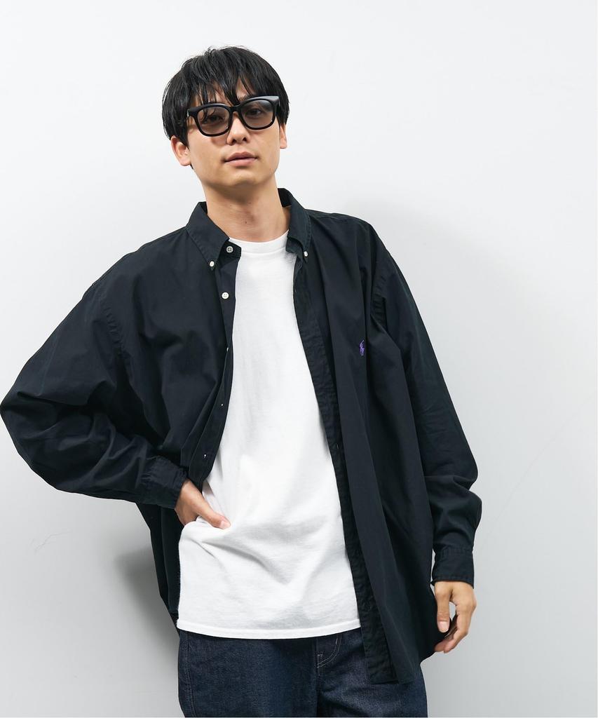 Солнцезащитные очки большие УФ УФ спортивные [Zoff] [Веб-эксклюзив] в стиле Веллингтон (черный) Легкий, размер, защита, крой, унисекс, мужской, женский, унисекс,