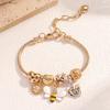 1 штука модной циркониевой браслета в стиле семьи Пан, женский браслет с подвеской в виде пчелки, нишевый браслет