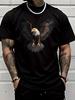 Unisex Soft Cotton Short Sleeve Tee Majestic Spread Wing Bald Eagle Graphic Crew Neck Loose Casual Outdoor Street Daily Wear Top