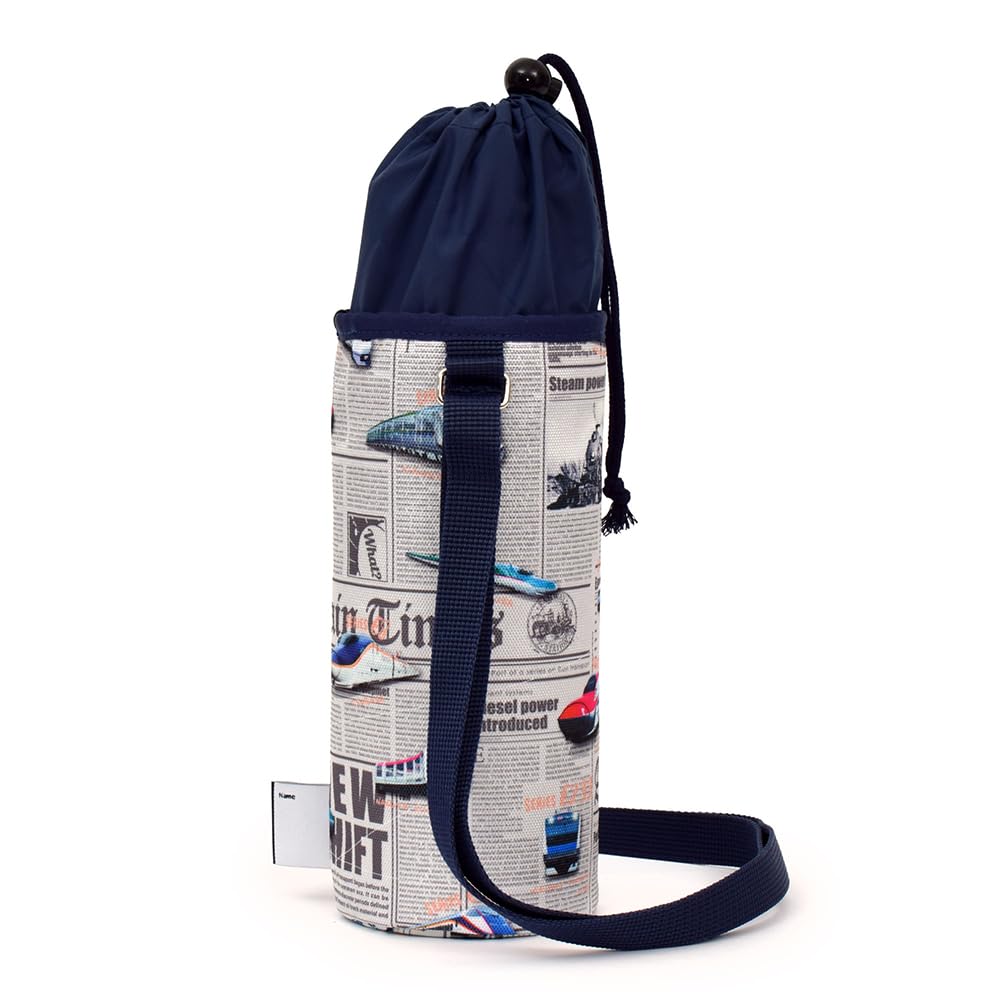 COLORFUL CANDY STYLE Water Bottle Shinkansen and Railway World NM603910 Cover, Large, Water-Repellent, Lightweight, Design, Gray, Water-Repellent,