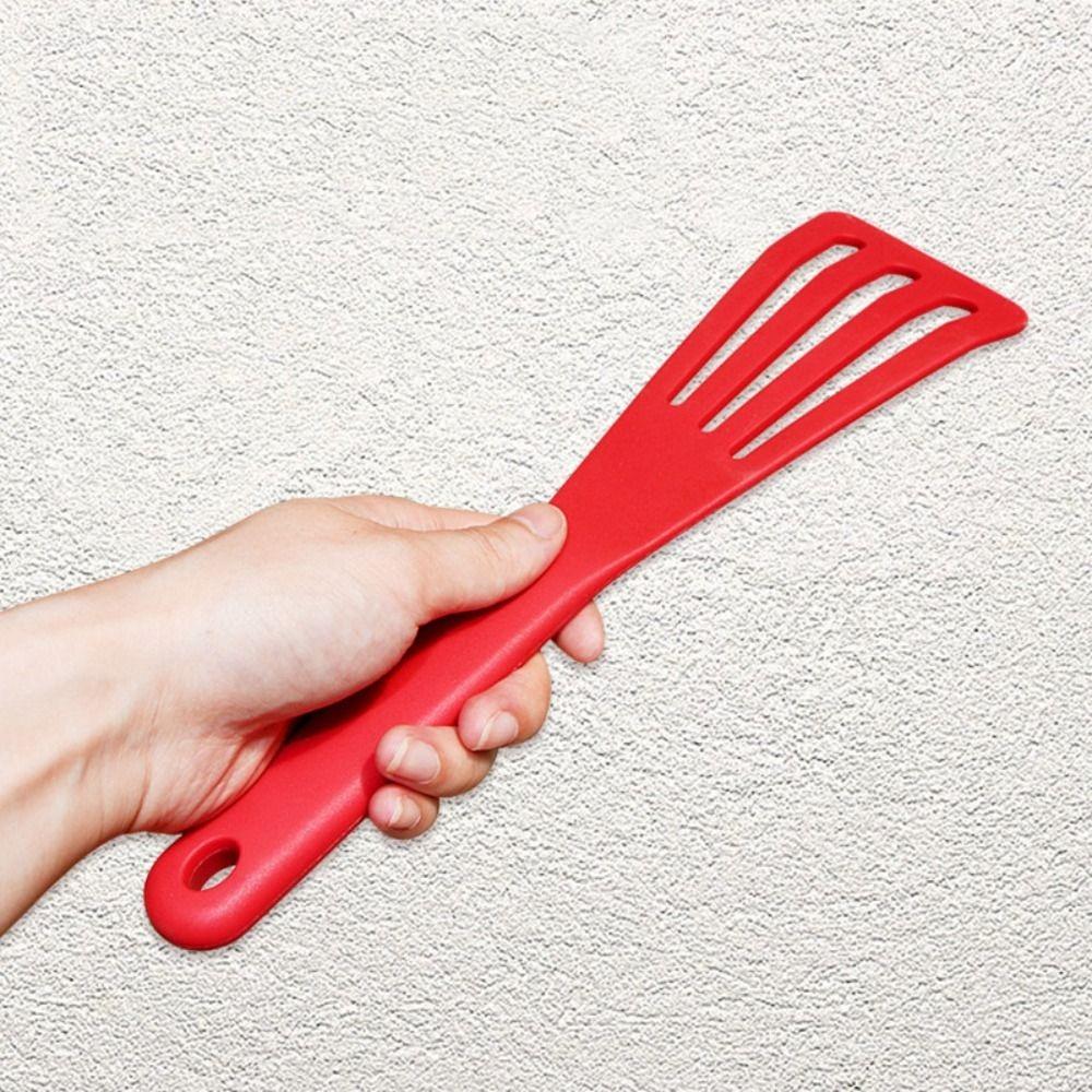 Silicone Inclined Leakage Shovel Heat Resistant Steak Spatula Fish Frying Spatula Non-stick Pan