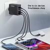 160W Multi Ports USB Type C Charger Fast Charging Phone Charger Adapter For iPhone Samsung Xiaomi Huawei EU/US Plug Wall Charger