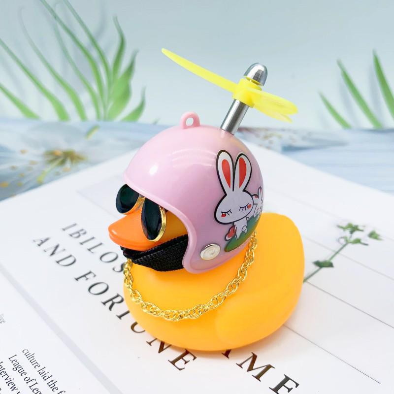 Wind-Resistant Electric Yellow Duck Dashboard Ornament