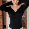 Осенне-зимние женские вязаные свитера бархатная майка термобелье с нагрудной подкладкой