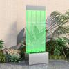 Water Column with RGB LEDs Stainless Steel and Acrylic 110 cm