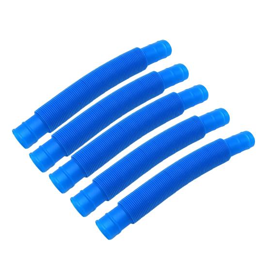 5Pcs Colorful Telescopic Tube Toy Stress Relief Free Transformation Decompression Stretchable Tube Sensory Fidget Toy Kids Adults Gift