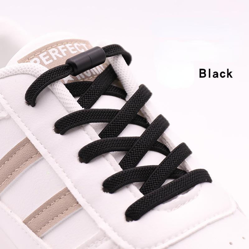 Elastic Laces Sneakers Colorful Options No Tie Shoelace for Sports Round Shoelaces Without Ties Kids Adult Shoes Accessories