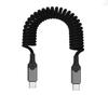 Быстрый пружинный кабель USB5 Type C, 240 Вт, скорость передачи 80 Гбит/с, вывод видео 16K для всех устройств Type C