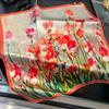 New 100% Natural Real Silk Scarf Women Bandana Square Scarves Wrap Kerchief Mulberry Spring Fashion Luxury High Quality Hijab