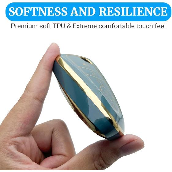 Чехол для брелока Ford с брелоком, полноразмерный защитный чехол для ключей для 2018-2025 Explorer Fusion Escape Edge Bronco F150 Maverick Mustang