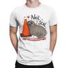 Vintage Neil the Seal Animal TShirts for Unisex Unisex Round Collar Cotton T Shirts Short Sleeve Tee Shirt Printed Tops