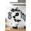 9 Piece Kitchen Word Kitchen Decor Set 3 Mm MDF Wall Decor Wooden Set Laser Cut