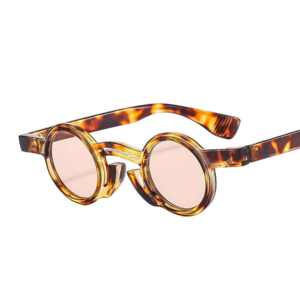 Newest 2024 Trend Punk Round Sun Glasses Small Frame Custom Sunglasses