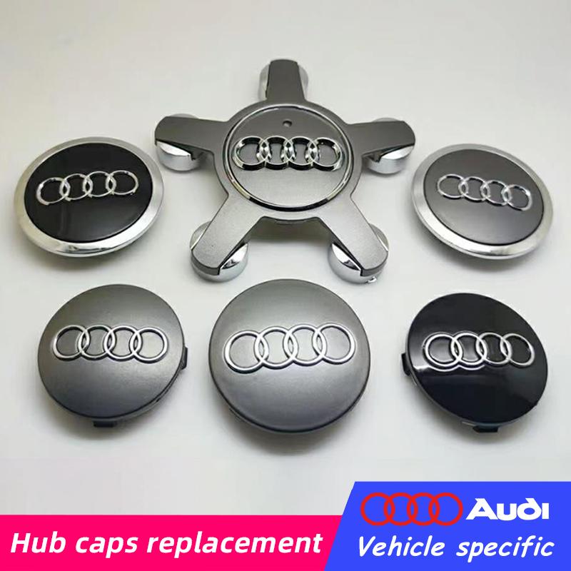 2026 Hot 4Pcs Car Hub Cover Auto Wheel Center Replace Caps Decoration Accessories For Audi A1 A3 A4 A5 A6 A7 A8 C5 Q3 Q7 Q5 Q2L R8 TT Q5L