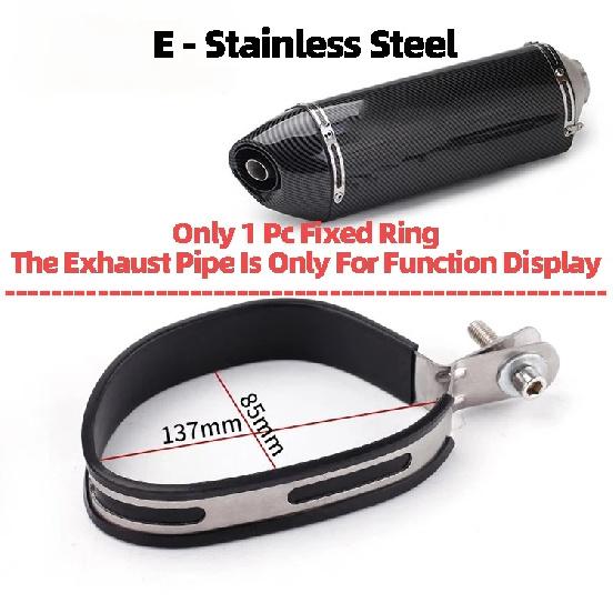 Universal Motorcycle Exhaust Clamp Exhaust Pipe Supporting Bracket Fix Ring Hanger For Yoshimura Sc Mivv Ak Ar Leovince Exhaust