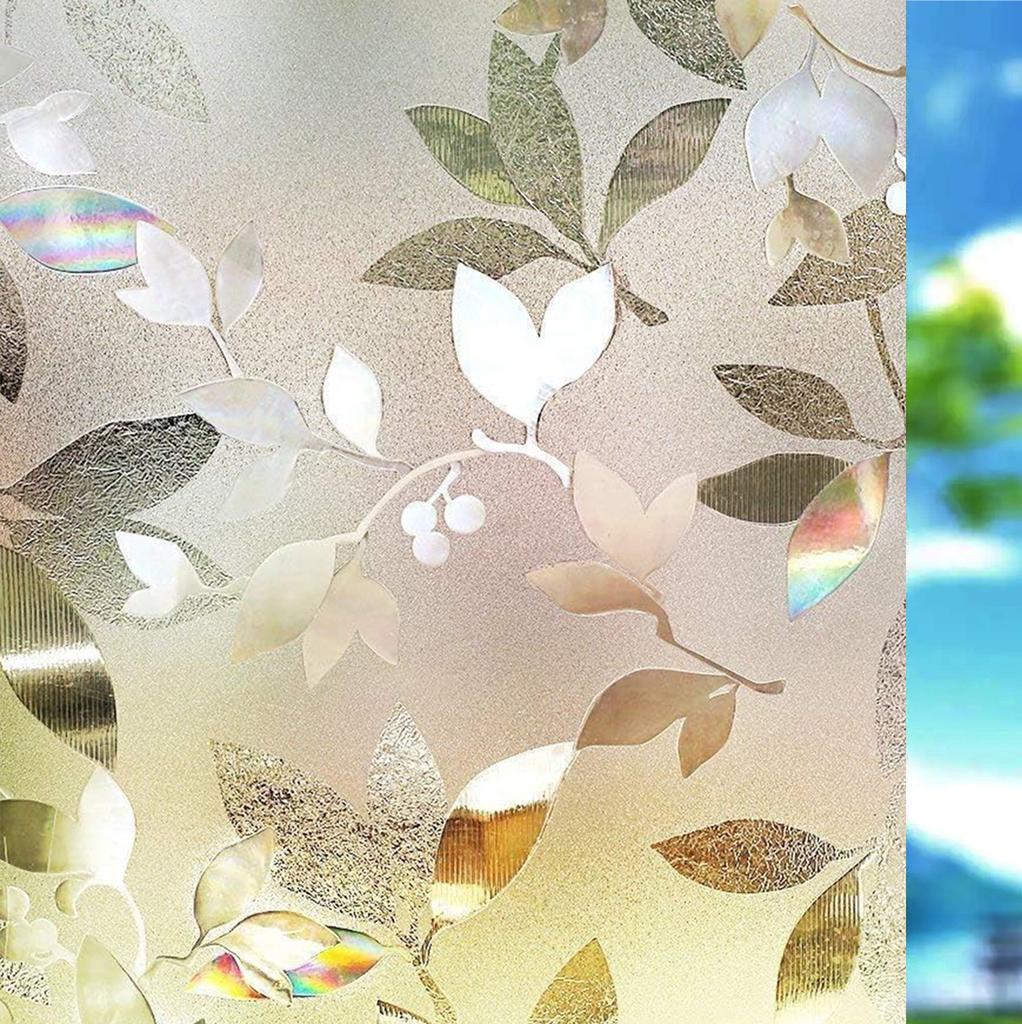 Пленка для окон Rainbow Privacy шириной 75/90 см, антистатическая изоляционная тонировка для окон, неклеящаяся декоративная наклейка на оконное стекло