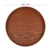 Solid Wood Wooden Plate Round Shape Food Server Coffee Serving Tea Tray  Restaurant