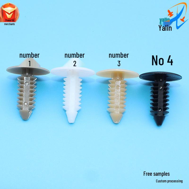 Black Car Trim Panel Nylon Rivet Clips