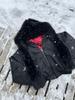 EME Yisheng Yi Faux Fur Balaclava & American Retro MA1 Air Force Jacket Winter Coat