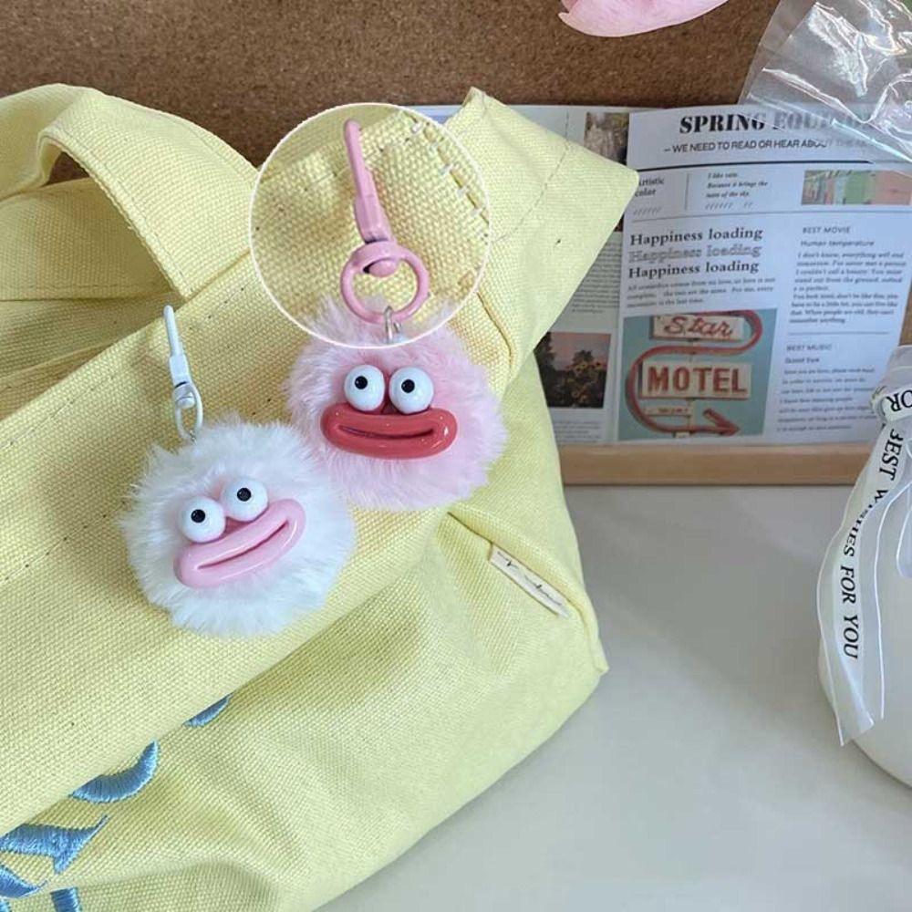 Плюшевая кукла Плюшевый смешной брелок-клоун Уродливый милый плюшевый кулон с большим ртом Подарок лучшему другу
