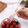 Titanium Camping Cutlery Set Lightweight Portable Outdoor Fork Spoon Chopsticks for Hiking Picnic Travel