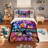 K-поп D-охотники на демонов Постельное белье Односпальный Хэллоуин Костюм Постельное белье - Наборы из 2-3 предметов Одеяло Стеганое одеяло Пододеяльник Наволочки