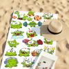 Аниме o-o-Om fun Nom Stories Полотенце Быстросохнущие Пляжные полотенца Подходят для Бассейнов Кемпинга Йоги И Тренажерного зала