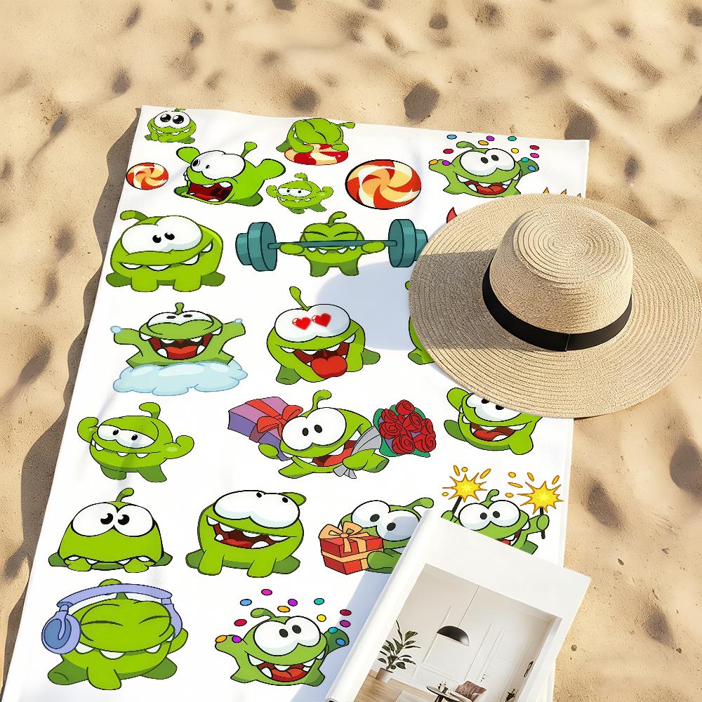 Аниме o-o-Om fun Nom Stories Полотенце Быстросохнущие Пляжные полотенца Подходят для Бассейнов Кемпинга Йоги И Тренажерного зала