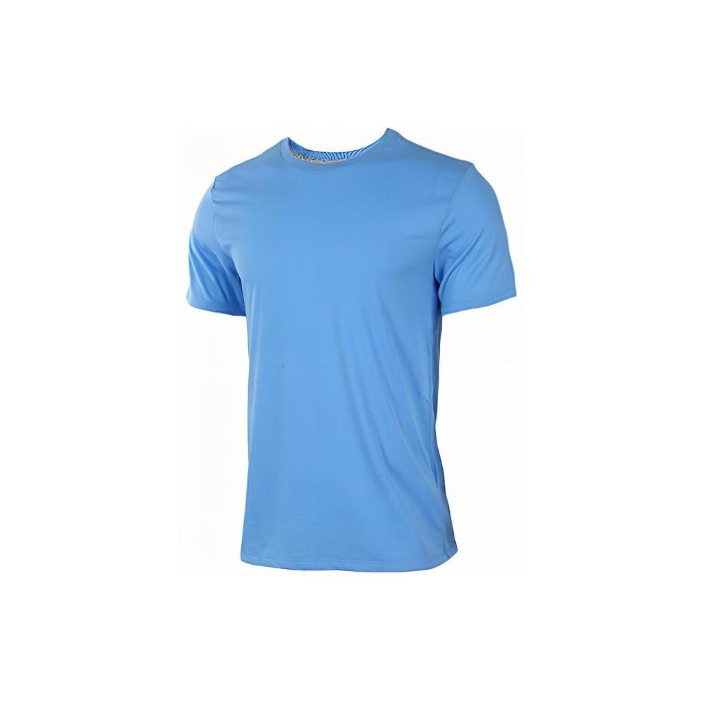 Jordan Dri-Fit, однотонная быстросохнущая футболка с круглым вырезом, повседневная футболка с короткими рукавами и принтом дофамина, мужские топы, синий 743037-412