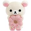 Rilakkuma X Mister Donut Roll Plush Korilakkuma De H160 X W150 X D100mm San-X "Rilakkuma Donut" Toy, (Pon Strawberry), MV27201,