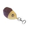 Keenso Plush Keychain, Soft, Portable, Adorable Sweet Potato Shape, Multifunctional, PP (Silver Keychain)