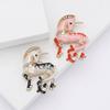 Vintage Temperament Alloy Enamel Unicorn Brooch Cartoon Fashion Women'S Clothing Corsage Jewelry Pin