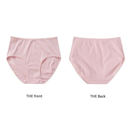 Женские трусы с высокой талией, мягкое, полностью закрывающее хлопковое нижнее белье, женские бесшовные эластичные трусики для повседневной носки