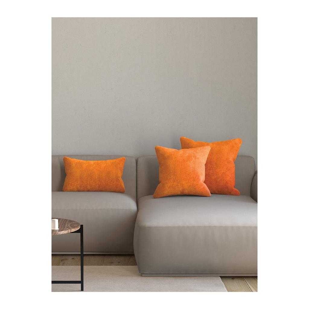 Бархатная текстурированная подушка кирпичного цвета, наволочка, подходящая для пунша серии Freedom