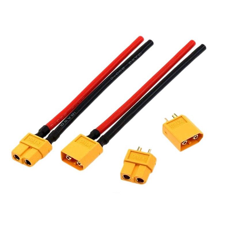 XT60 12AWG Parallel Battery Connector Male To Female Dual Extension Cable Silicone Tinned Copper Wires For RC Drone Boat Motor