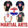 Croatia Croatian MMA Kick Boxing UFC Muay Thai T-Shirt Graphic Symbol Badge Retro Vintage 3D Print Men Women Unisex Short Sleeve Round Neck