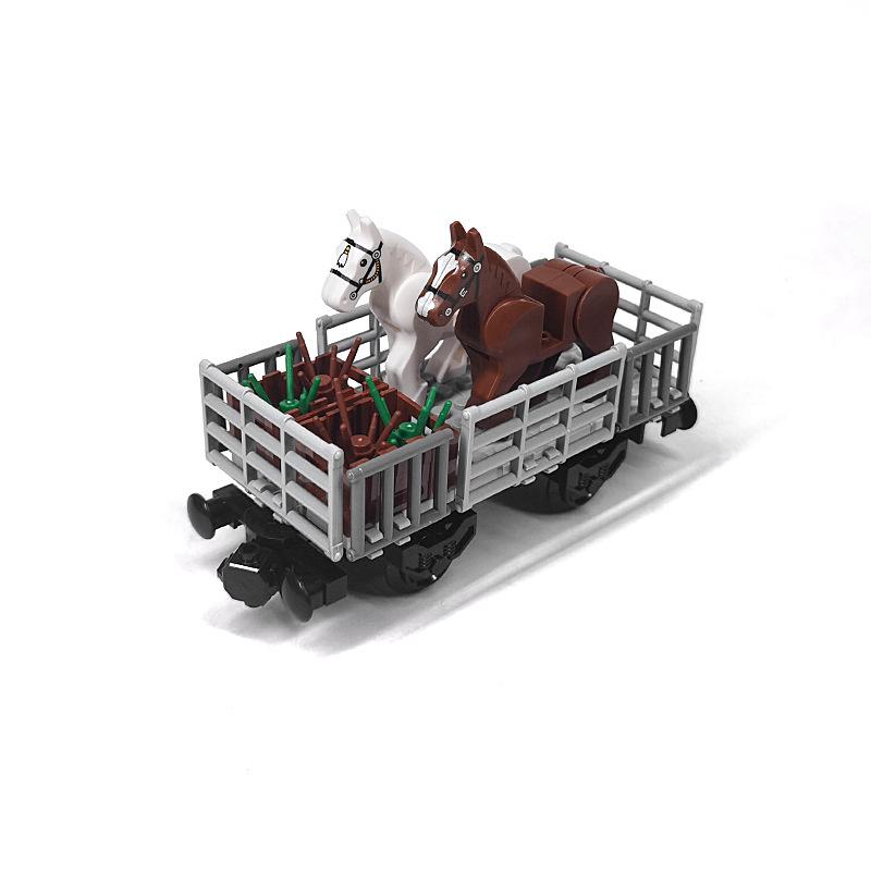 Tank Car/Train Car/ Cargo Train Small Particle Assembling Building Block Creative Moc Toy For Children