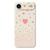 Для iPhone 17 Air Чехол Розовый Принт с Любовным Узором Прямой Край ТПУ Задняя Крышка для Телефона