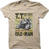 ВИНТАЖНЫЙ ПОСТЕР Мотогонки Isle Of Man 1961 года Классическая футболка Мотоциклист 06070