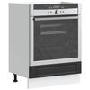 VidaXL Oven Cabinet Porto Black Engineered Wood 853998