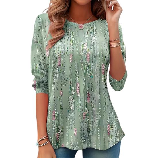 Женские топы с круглым вырезом и длинными рукавами, рюшами по краю, блестящие футболки с блестками, свободный крой, однотонные пуловеры, топы, уличная одежда