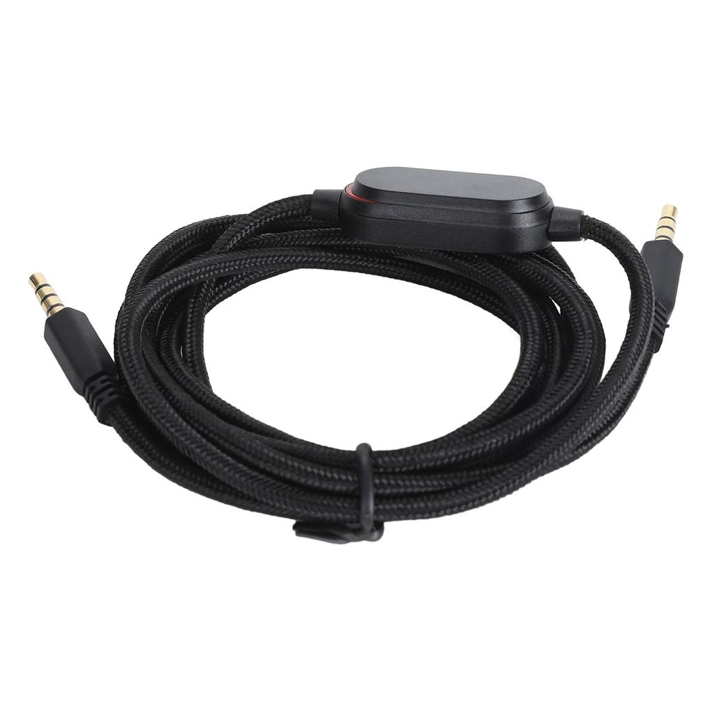 Earphone Cable 1.6m Versatile Lossless Sound Quality Earphone Wire with Microphone Replacement for Alienvvare AW720H