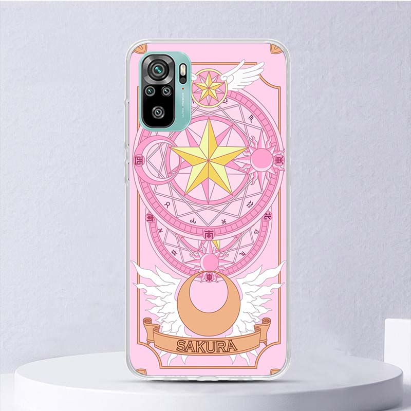 Мягкий чехол для телефона Xiaomi Redmi Note 14 13 12S 11S 10S 12 Pro Plus с рисунком из аниме CardCaptor Sakura, чехол-ракушка 11 10 11E 11T Note14
