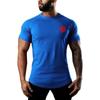 Simple Casual Graphic T-shirt Summer Training Breathable Short-sleeve Fitness Tops
